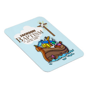 Íman Customizável, a arca de Noah do baptismo do bebé