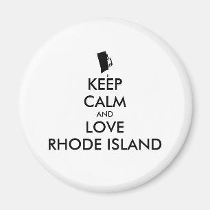 Íman Customizável MANTENHA A CALMA e AME RHODE - ILHA