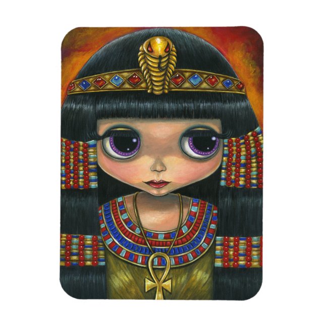 Íman Cuta Cobra de Headdress do Magnet Doll Cleopatra (Vertical)