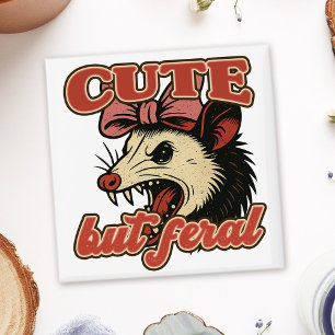 Íman Cuta Mas Feral Possum: Humor Sarcástico Vintage