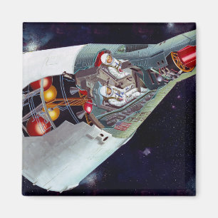 Íman Cutaway, Uma Nave Espacial Gemini De Duas Pessoas