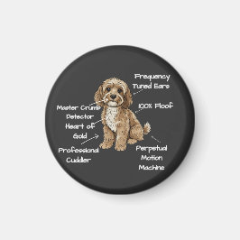 Íman Cute Anatomy of a Cockapoo Dog Lover Gift