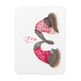 Íman Cute anteaters in love magnet