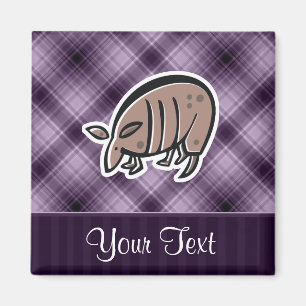 Íman Cute Armadillo; Roxo