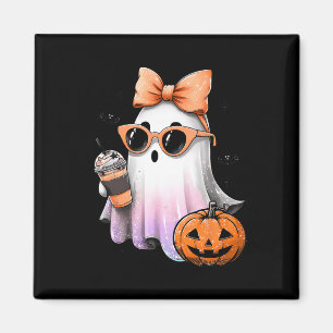 Íman Cute Bougie Ghost Café Pumpkin Spooky Season Hal