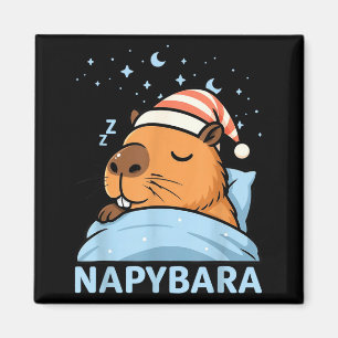 Íman Cute Capivara Sonolenta Roupas de Cama Divertidas