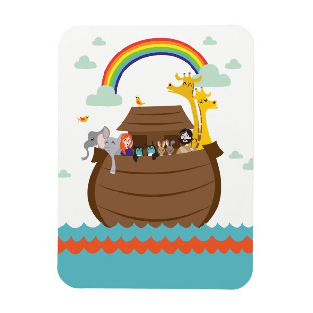 Íman Cute Christian Kids Magnet Bible Story Noah’s Ark (Vertical)