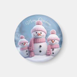 Íman Cute Christmas Snowman Magnet