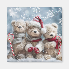 Íman Cute Christmas Teddy Bear Magnet