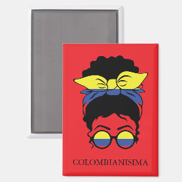 Íman CUTE COLOMBIANISIMA Colombiana Flag