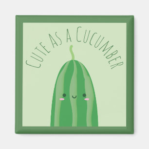Íman Cute como pepino Engraçado Cutecumber