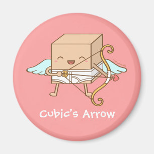 Íman Cute Cubic Cupid Flecha Dia dos Namorados Piada Di