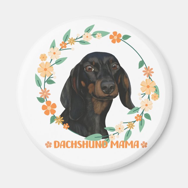 Íman Cute Dachshund - Dachshund Mama (Frente)
