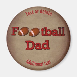 Íman Cute de Pai de futebol personalizado