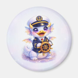 Íman Cute Dragon Duck Captain Cruise Magnet