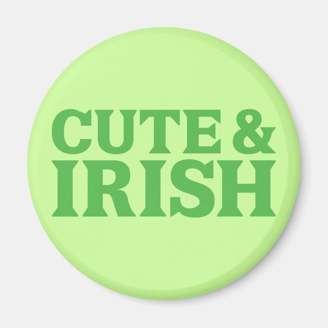 Íman Cute e irlandês (Frente)