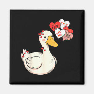 Íman Cute engraçado Dia dos Namorados Silly Gooses Pato