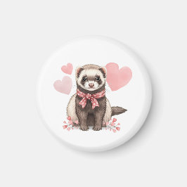 Íman Cute Ferret Kawaii Pet Animal Locker Decoration 