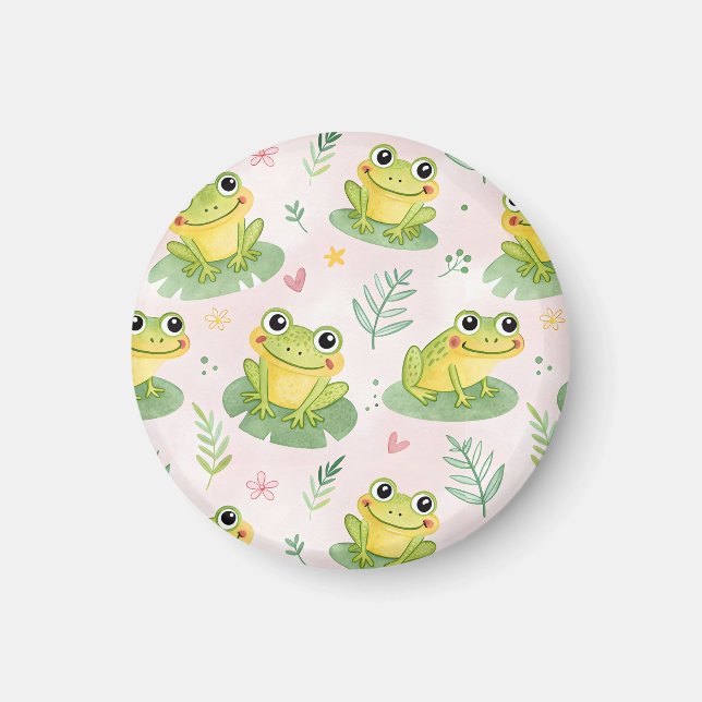 Íman Cute frogs Pattern (Frente)