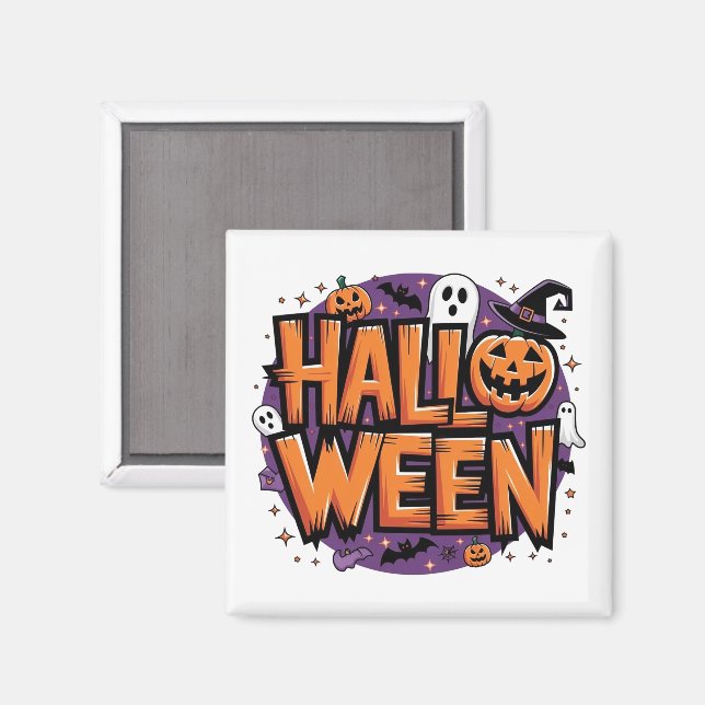 Íman Cute funny halloween (Front/Back)