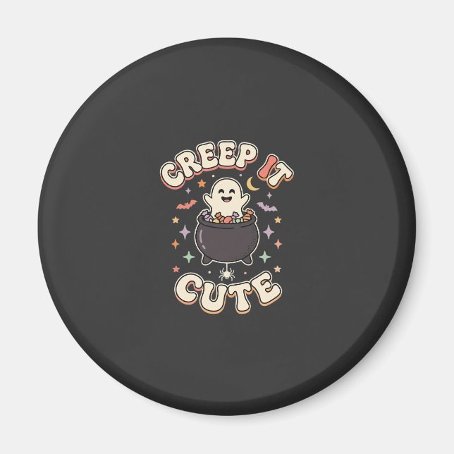 Íman Cute Halloween Vibrações Assustadoras (Frente)