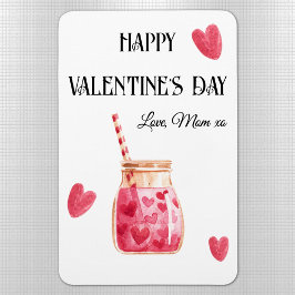 Íman Cute Happy Valentines Day from Mom Flexible Magnet
