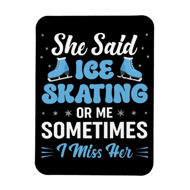 Íman Cute Ice Rink Synchronized está Chamando (Vertical)