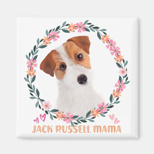 Íman Cute Jack Russell Terrier - Jack Russell Mama (Frente)