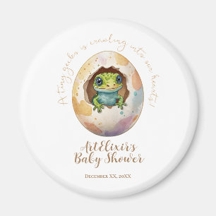 Íman Cute Kawaii Gecko Lizard Chá de fraldas de Ovo