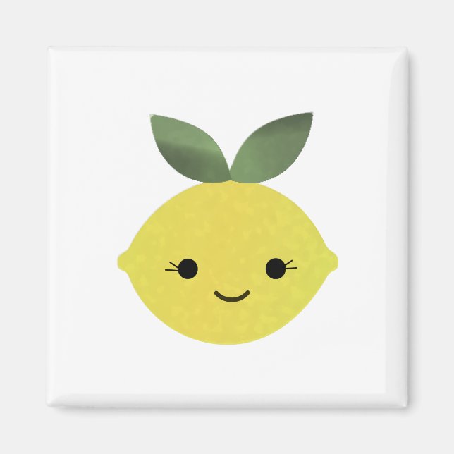 Íman Cute Kawaii Lemon (Frente)