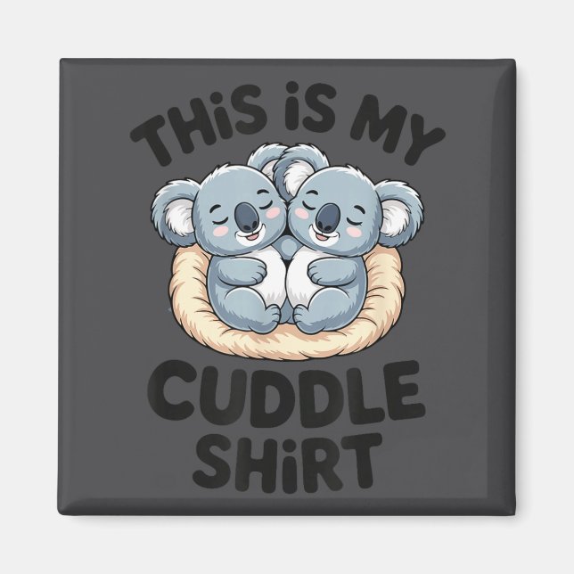 Íman Cute Koala Couple This Is My Cuddle  (Frente)