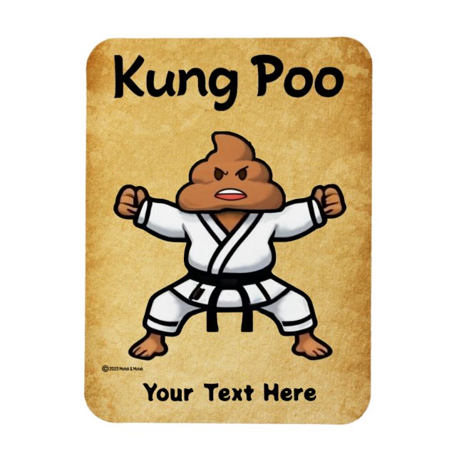 Íman Cute Kung Poo Karate (Vertical)