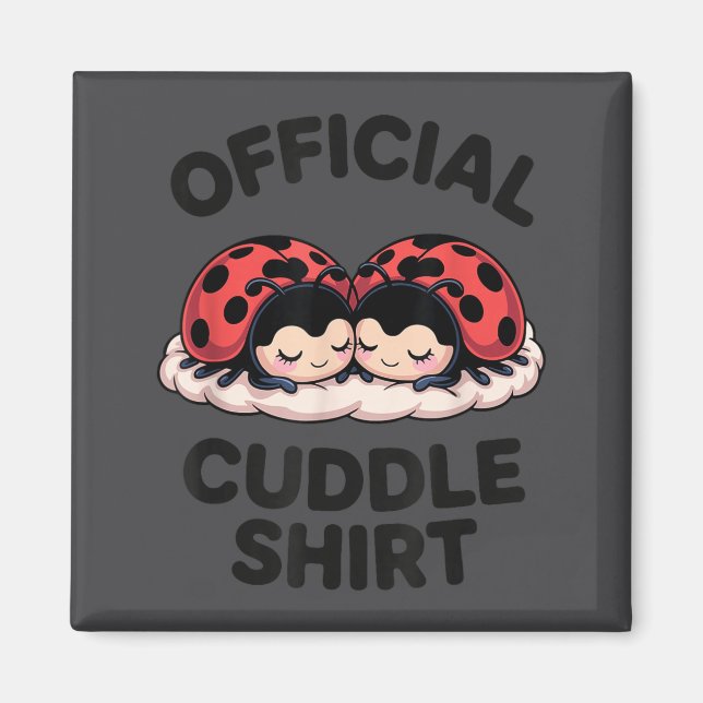 Íman Cute Ladybug Love Cuddle  (Frente)