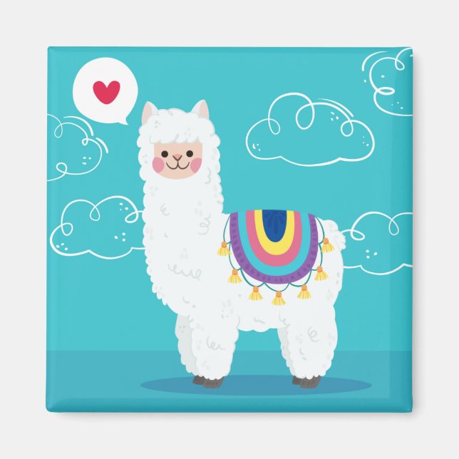 Íman Cute Llama (Frente)