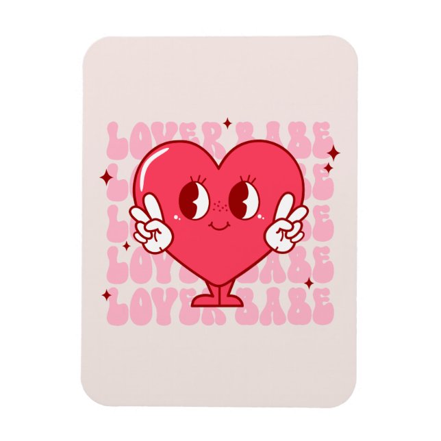 Íman Cute Lover Babe Heart (Vertical)