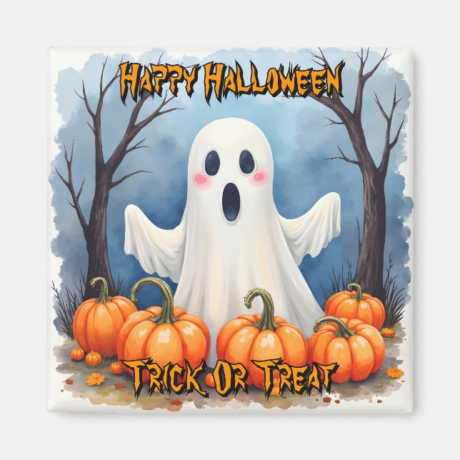 Íman Cute Modern Halloween Spooky Collection (Frente)