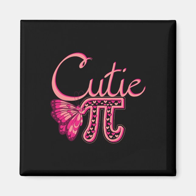 Íman Cute Pi Borboleta Matemática Feriado Matemático En (Frente)