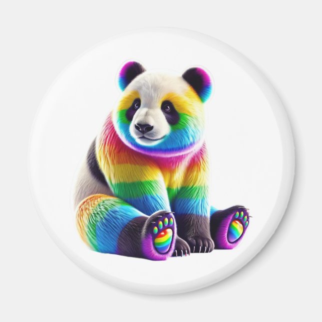 Íman Cute Rainbow Panda (Frente)