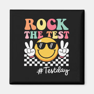 Íman Cute Rock O Teste Retro Smile Professor Crianças T