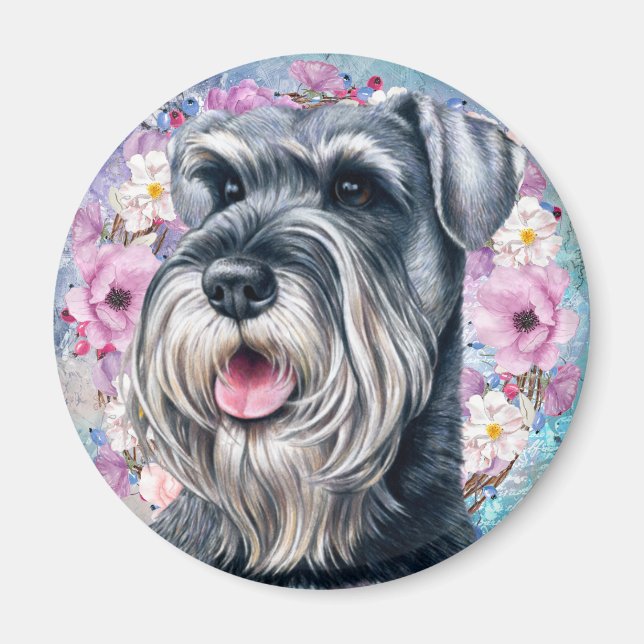 Íman Cute Schnauzer (Frente)