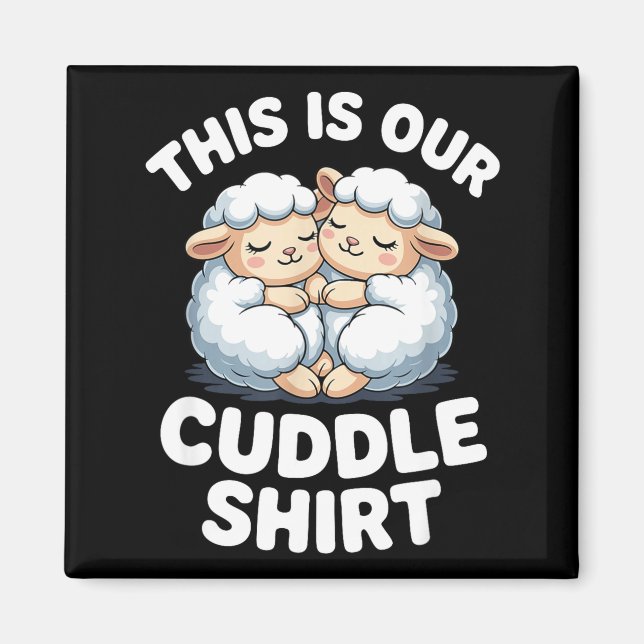 Íman Cute Sheep Couple This Is Our Cuddle  (Frente)