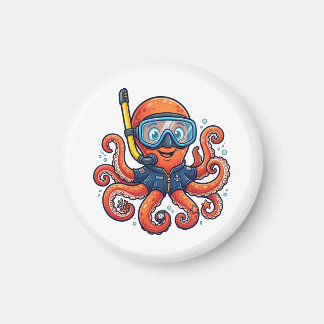 Íman Cute Snorkeling Octopus - Ocean Explorer