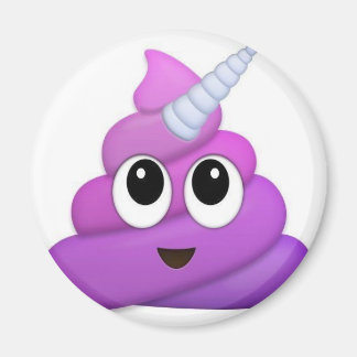 Íman Cute Unicorn Poop emoji