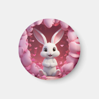 Íman Cute Valentine Bunny Magnet 