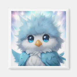 Íman *~* Cute Whimsical Kawii Blue Bird AP54 Art