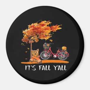 Íman Cute Yorkshire Autumn Kawaii Yorkie É outono Y’al
