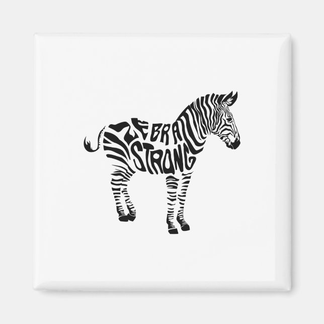 Íman Cute Zebra Strong Ehlers Danlos Sindrome Sensibili (Frente)