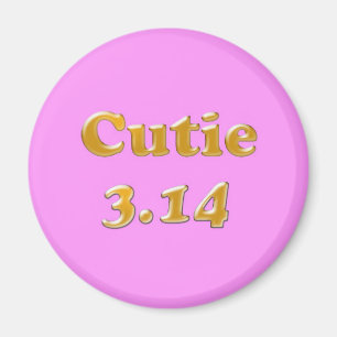 Íman Cutie 3,14 Pi Dia Rosa