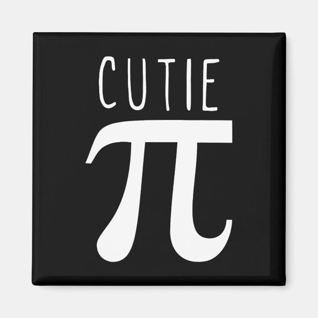Íman Cutie Pi Funny Pi Natal (Frente)