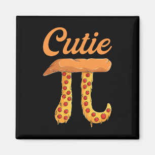 Íman Cutie Pizza Pi Day Vintage Retro Math Lover